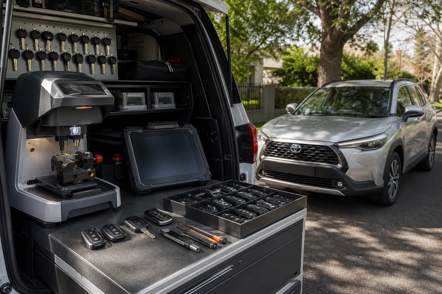 Mobile vehicle key cutting and programming equipment in Ormond